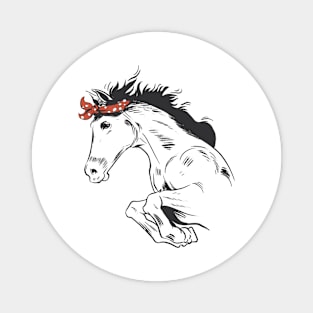 Bandana wild horse Magnet